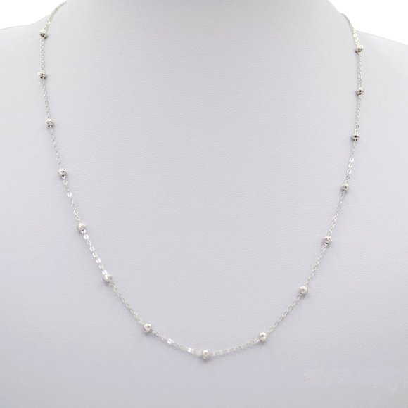 Ball Station Chain Necklace (925) - Picture 4 of 4